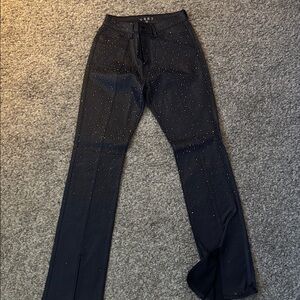 VBRT Black Rhinestone Pants